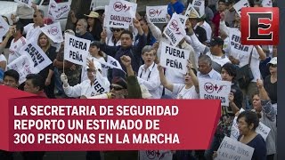 Marcha por gasolinazo en el Ángel de la Independencia [upl. by Ordnasela671]