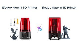 ELEGOO Mars 4 vs Saturn 3 3D Printer Comparison 🆚 Which Should You Buy [upl. by Jobyna]