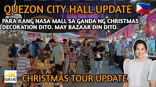 PARA KANG NASA MALL SA GANDA NG CHRISTMAS DECORATION DITO MAY BAZAAR DIN DITO SA QUEZON CITY HALL [upl. by Eneirda662]