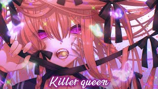 Nightcore  Killer Queen lyrics [upl. by Joerg]