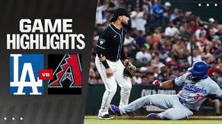 Dodgers vs Dbacks Game Highlights 9224  MLB Highlights [upl. by Boys]