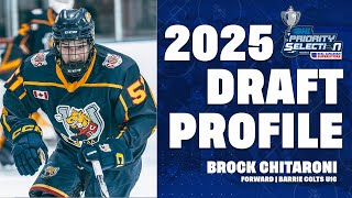 2025 OHLDraft Profile Brock Chitaroni Barrie Colts [upl. by Highams]