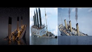 FAST 2x  Real Time Sinking Titanic Lusitania and Britannic Sped Up [upl. by Hurd855]