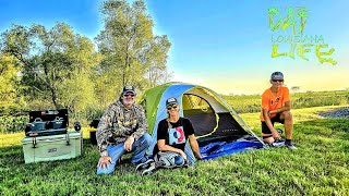 Tent Camping in the Atchafalaya Delta  Searching for River Monsters [upl. by Yvan451]