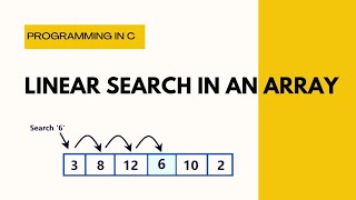 Linear Search in C Arrays in C C Programming for beginners [upl. by Ahseral102]