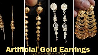 Artificial Gold Earrings DesignMScosmeticjewellery [upl. by Virginia]