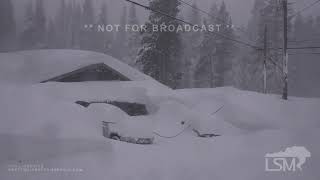 332024 Truckee to Soda Springs CA Huge snow totals piling upmp4 [upl. by Raffaj482]