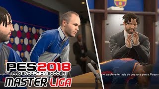 PES 2018  JOGANDO A NOVA MASTER LIGA MUITAS NOVIDADES [upl. by Jemima]