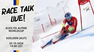 LIVE FIS Alpine Race Talk 2024 Sölden AUT  FIS Alpine [upl. by Ainadi]