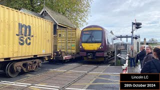 Faulty Alarm amp Double Pass Lincoln High Street Level Crossing 28102024 [upl. by Lenrow394]