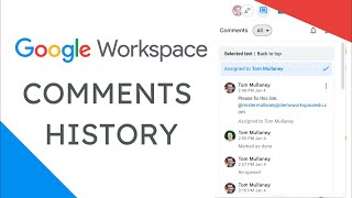 Google Workspace Comments History [upl. by Conney]