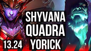 SHYVANA vs YORICK TOP  Quadra 8 solo kills  NA Diamond  1324 [upl. by Zacarias]