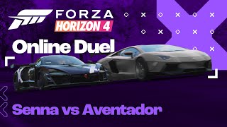 Forza Horizon 4 — Online Duel  Senna versus Aventador [upl. by Aihsenot]