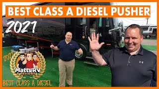 Top 5 Class A Diesel Motorhomes for 2021  Matts RV Reviews Awards [upl. by Carla437]