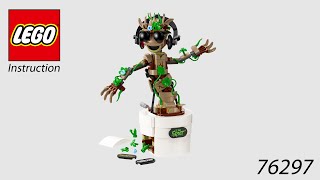 LEGO Instruction  Marvel  76297  Dancing Groot [upl. by Nilesoj]