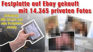 Festplatte auf Ebay mit 14365 privaten Fotos gekauft  Wie löscht man eine Festplatte richtig [upl. by Nirad]