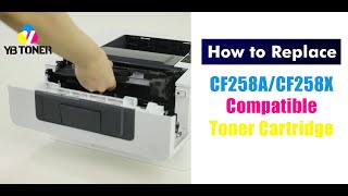 How to Install CF258ACF258X Compatible Toner Cartridge [upl. by Grassi]