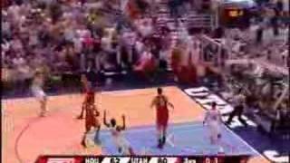 Gordan Giricek  Buzzer Beater Against Rockets [upl. by Norrehc]