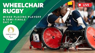 Wheelchair Rugby  CAN vs DEN Mixed Placing Playoff amp Semifinals  Day 4  Paris 2024 Paralympics [upl. by Yttam]