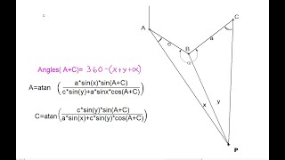 3 point angle resection [upl. by Ettelloc795]