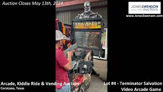 Lot 4  Terminator Salvation Video Arcade Game [upl. by Almund]