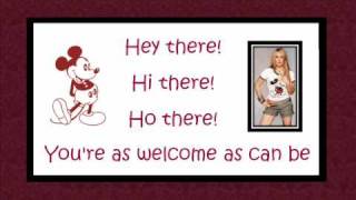 Hilary Duff  Mickey Mouse March On Screen Lyrics w Pics [upl. by Price]