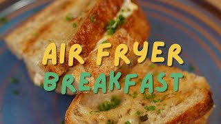 Quick Air Fryer Cheese Egg Breakfast [upl. by Lienaj]