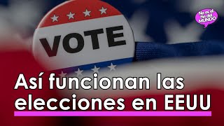 ¿Cómo funcionan las ELECCIONES en EEUU 🤔 [upl. by Niuq201]