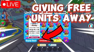 LIVE🔥 GIVING FREE UNITS AWAY IN PARTNER EXPIREMENT Toilet tower defense [upl. by Pudens662]