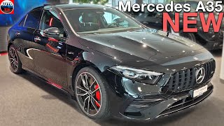 All NEW Mercedes AMG A Class Sedan 2024  FIRST LOOK A35 [upl. by Lymn]