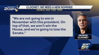 George Clooney a highprofile Biden supporter and fundraiser asks president to leave race [upl. by Aniroc]