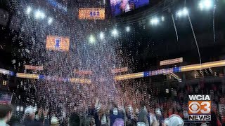 WATCH Illinois celebrate winning a Big Ten Tournament title in Minneapolis [upl. by Petras]