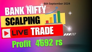 🔥Live Option Scalping 6th SepNifty50 livetradeintraday banknifty nifty50 optionsbuying [upl. by Carlock]