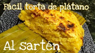 Torta De Plátano Sin Horno Súper Fácil  Foreman [upl. by Kcirddet]