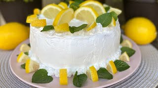 LETINA KUHINJA  ROL LIMUN TORTA NAJLEPŠI RECEPT  LEMON CAKE [upl. by Odraode]