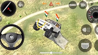 dollar song modified white land rover gameplay😈 indian cars simulator 3d [upl. by Auqcinahs387]