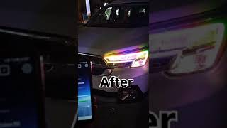 Maruti suzuki XL6 modified RGB DRL customheadlights marutixl6 [upl. by Jody35]