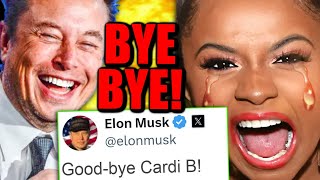 Its OVER For Cardi B After INSANE MELTDOWN Elon Musk Gets The LAST LAUGH [upl. by Erdreid]