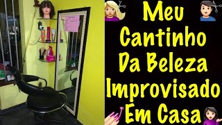 Meu cantinho da beleza improvisado em casa [upl. by Ilahtan483]