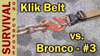 Klik Belt Cobra Buckle Tactical Belt Riggers Belt Extreme Test [upl. by Ainezey606]