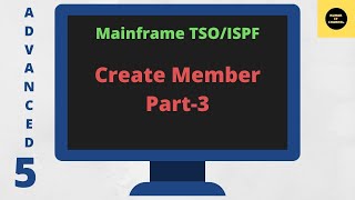 Create a Member Part3 in TSOISPF Mainframe TSOISPF Advance Tutorial  Part 5 [upl. by Karleen529]