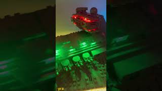 Lighting up the Imperial Star Destroyer with GameofBricks lights lightkit starwars lego [upl. by Ira450]