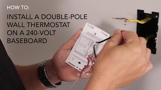 How to install Wall thermostat  doublepole on 240V baseboard  Cadet Heat [upl. by Kokoruda]