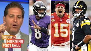 GMFB  quotRavens amp Steelers are 2team poses biggest threat to the Chiefsquot  Peter Schrager tells us [upl. by Aynotan]