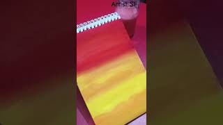 Sun painting 🌅 art sunpainting drawing shorts [upl. by Ediva]