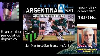 Este domingo por AM 570 RADIO ARGENTINA 18hs [upl. by Nanette]