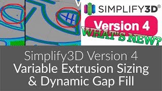 Simplify3D Version 4  Variable Extrusion Sizing amp Dynamic Gap Fill [upl. by Arjan351]