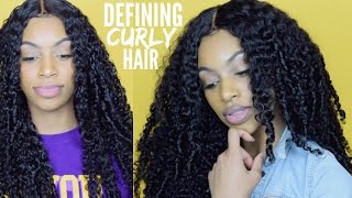 Curly Hair Routine Defining Deep Curly Extensions  Aliexpress Brazilian Kinky Curly [upl. by Ras]