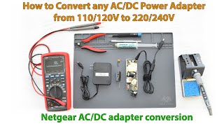 How to convert any 110120V ACDC Power Adapter to 220240V Electricity [upl. by Yaya253]