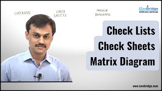 PMBOK 6 8321 Checklists Checksheets and Matrix diagram  PMP Exam Prep [upl. by Neelyt526]